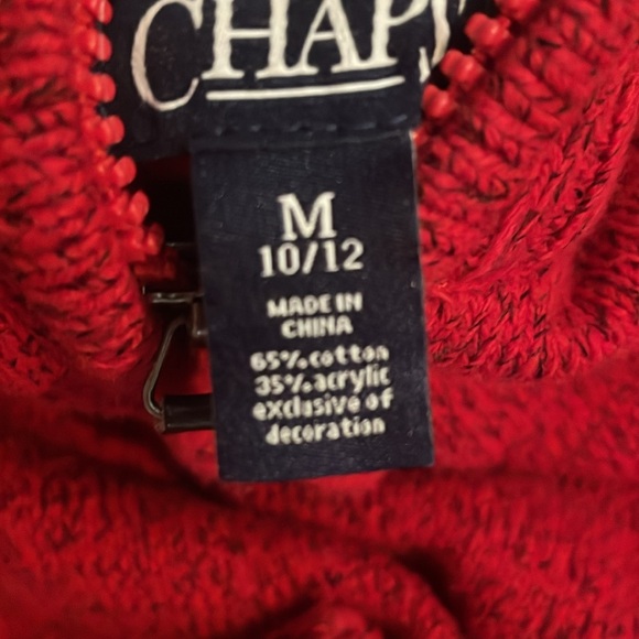Chaps boys 10/12 sweater red - Picture 8 of 9